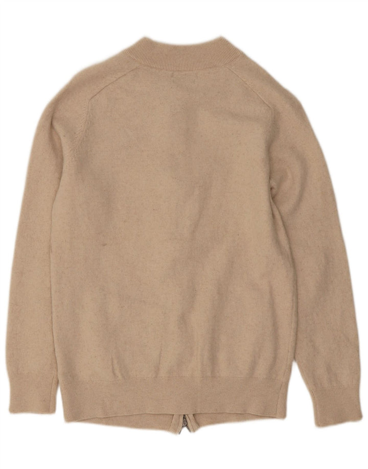 Massimo Dutti Cárdigan Mujer UK 40 Lana Mediana Beige