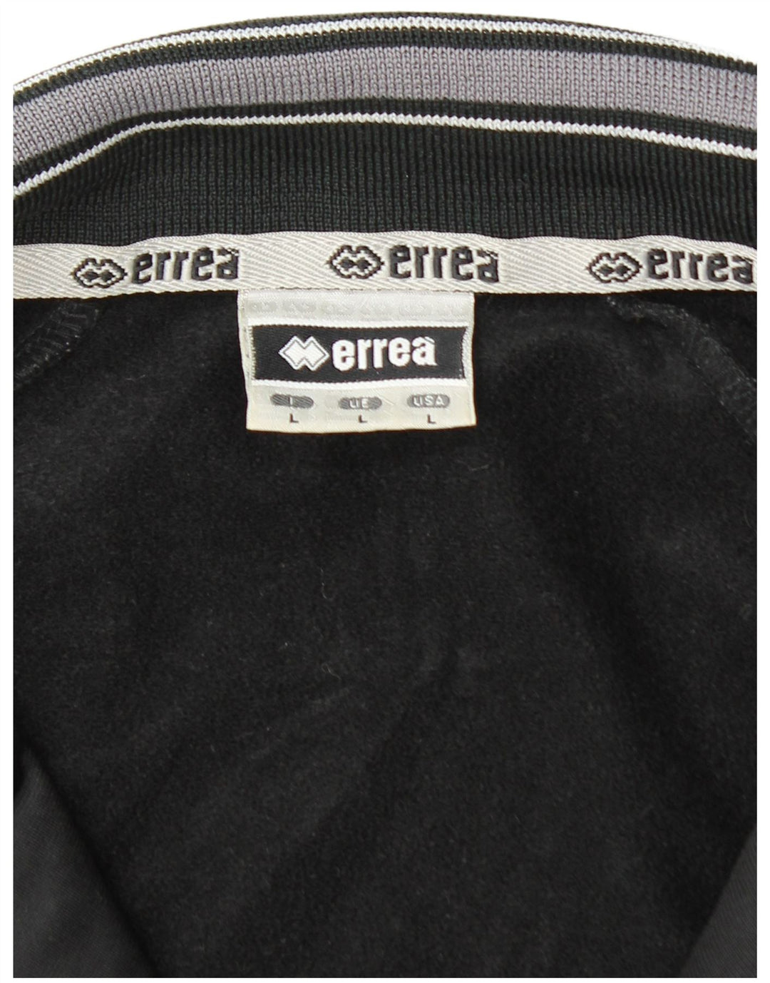 ERREA Chaqueta superior de chándal para hombre Poliéster con bloques de color negro grande