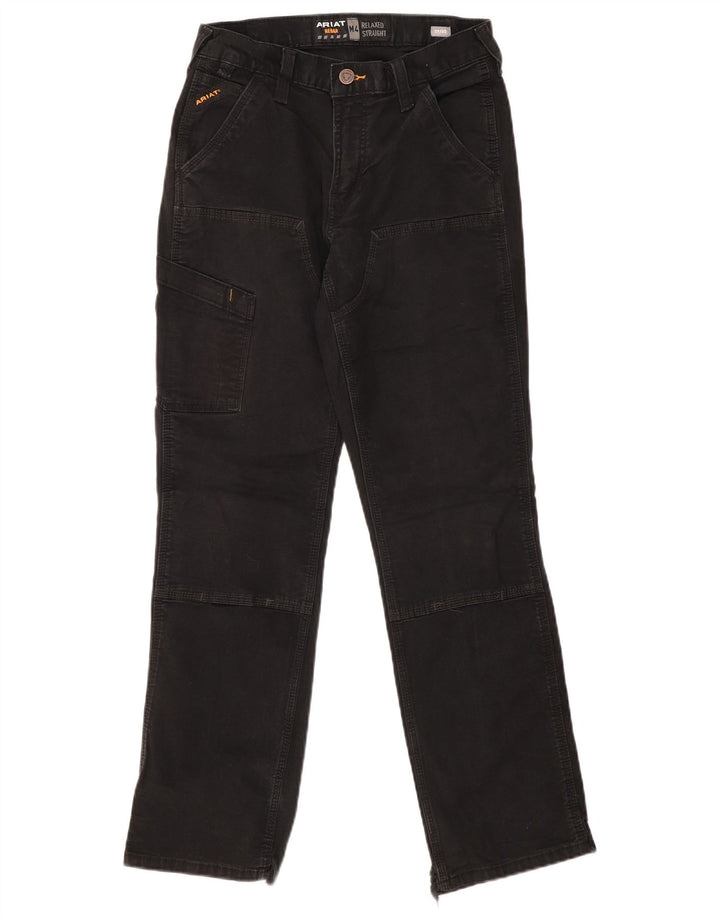 ARIAT Pantalones cargo rectos de ajuste relajado para hombre W29 L32 Algodón negro