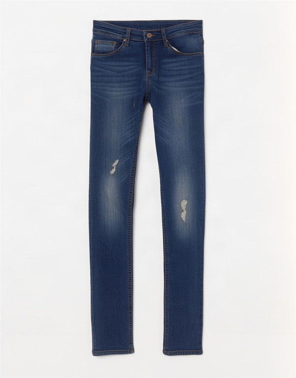 Levi's Vaqueros pitillo desgastados 711 para niña 15-16 años W26 L32 Algodón azul