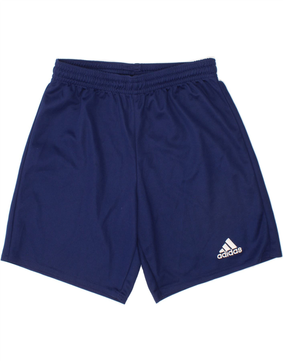 ADIDAS Boys Climalite Sport Shorts 9-10 Years Navy Blue Polyester Vintage Adidas and Second-Hand Adidas from Messina Hembry 