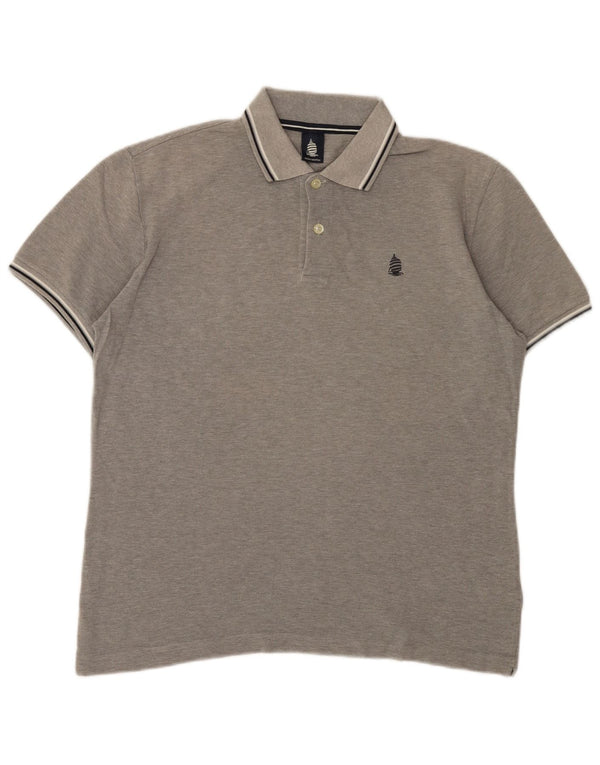 Marina Yachting Polo Hombre XL Algodón Moteado Gris