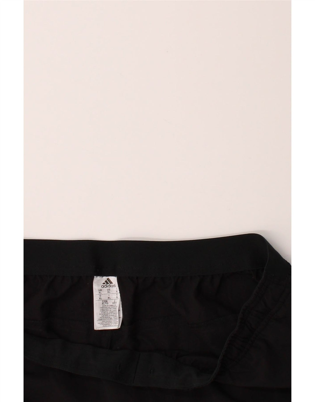 ADIDAS Mens Tracksuit Trousers XL  Black Polyester Vintage Adidas and Second-Hand Adidas from Messina Hembry 
