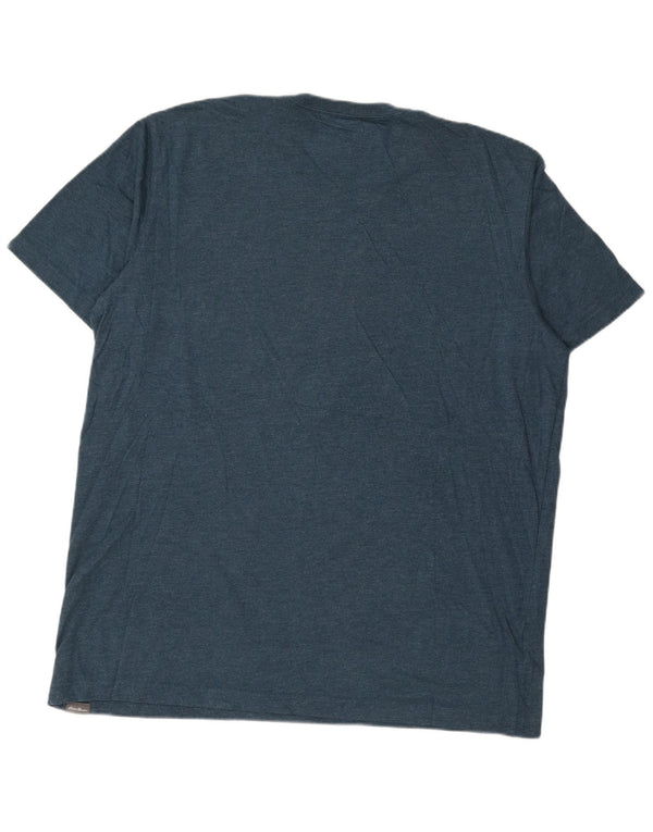 EDDIE BAUER Camiseta Hombre Top XL Algodón Azul