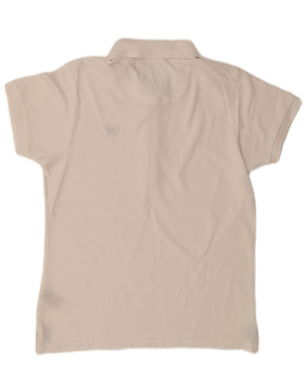 Crew Clothing Polo para mujer UK 40 Algodón blanco mediano
