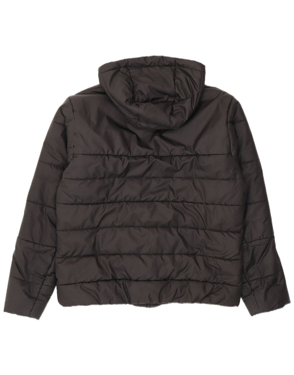 Nike Chaqueta acolchada con capucha Therma-Fit Graphic para hombre UK 42 XL Poliéster negro