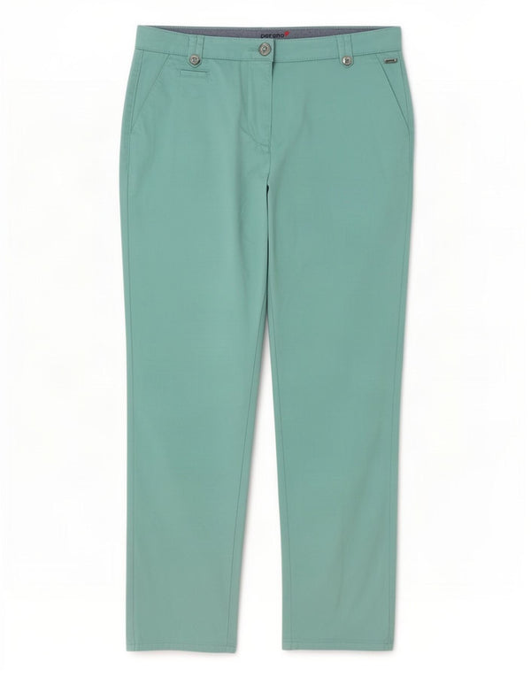 Marks & Spencer Pantalones chinos rectos para mujer UK 10 Small W28 L29 Azul