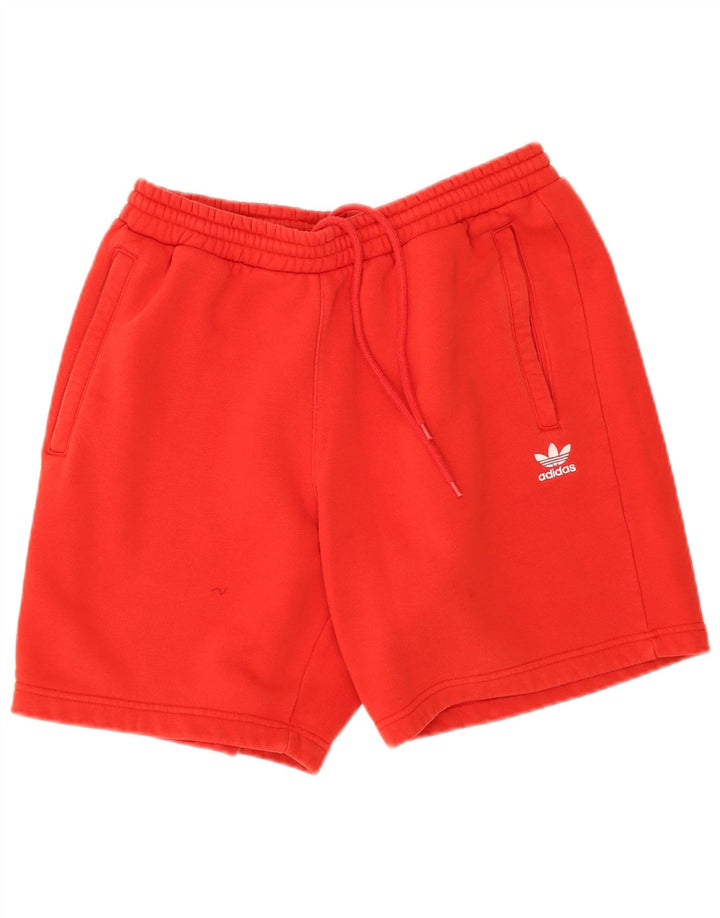 Adidas - Pantalones cortos deportivos para hombre, tamaño grande, algodón rojo