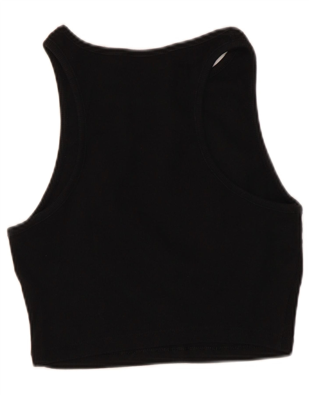 Zara Top corto sin mangas para mujer UK 44 Grande Negro
