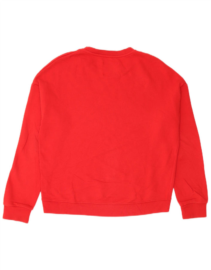Pyrex Sudadera gráfica para mujer Jumper UK 14 Algodón rojo mediano