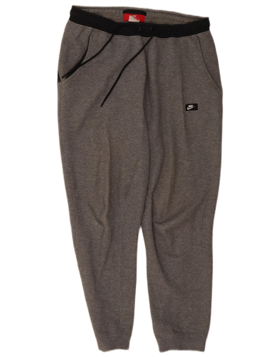 NIKE Hombre Pantalones de Chándal Joggers Gris Medio Algodón