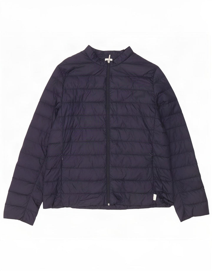 Chaqueta acolchada para mujer Max Mara UK 46 Large Azul marino Poliamida