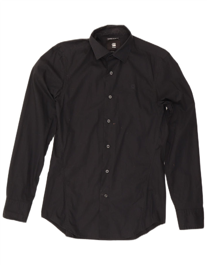 G-STAR Hombre Camisa Slim Fit Pequeña Negra
