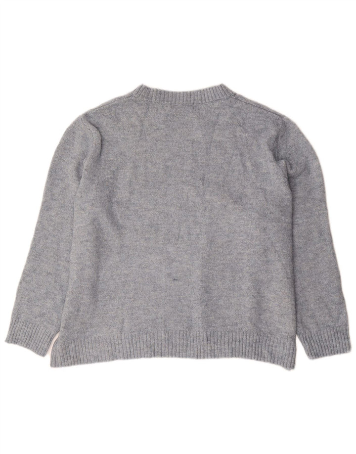 Marks & Spencer Jersey extragrande con cuello redondo para mujer UK 44 Azul medio