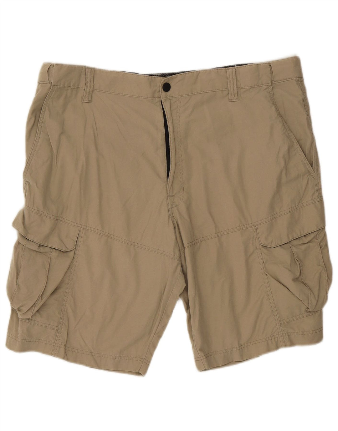 Marks & Spencer Pantalones cortos tipo cargo para hombre W40 XL Algodón beige