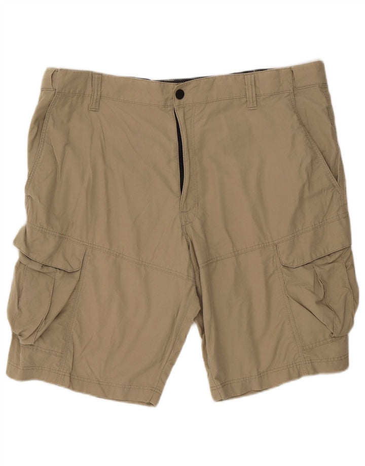 Marks & Spencer Pantalones cortos tipo cargo para hombre W40 XL Algodón beige