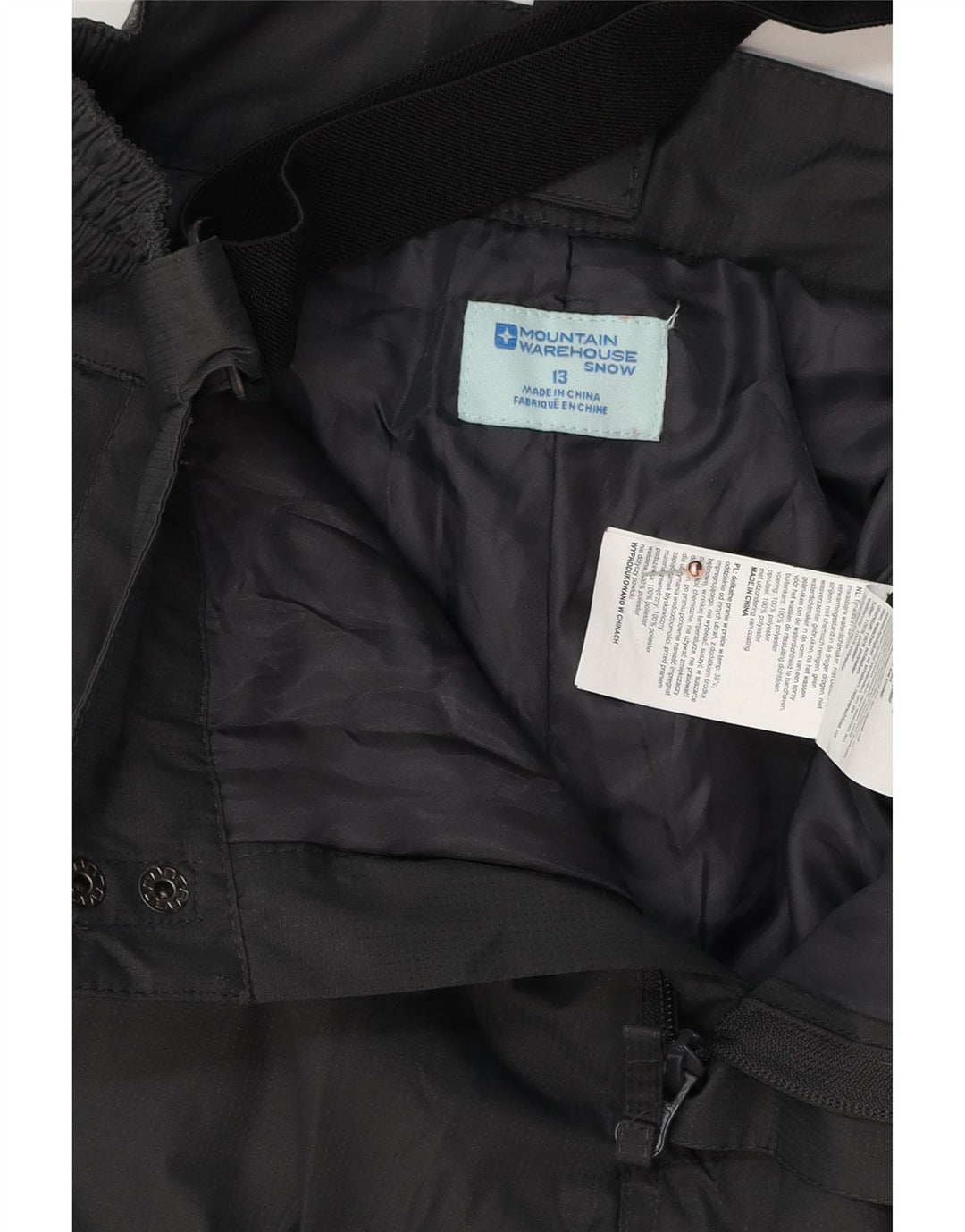 MOUNTAIN WAREHOUSE Pantalones de esquí para niño 12-13 años Gris Poliéster