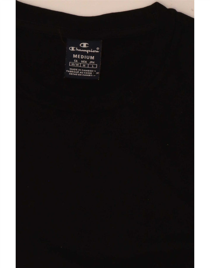 Champion Camiseta Gráfica Para Hombre Top Medium Black Colorblock