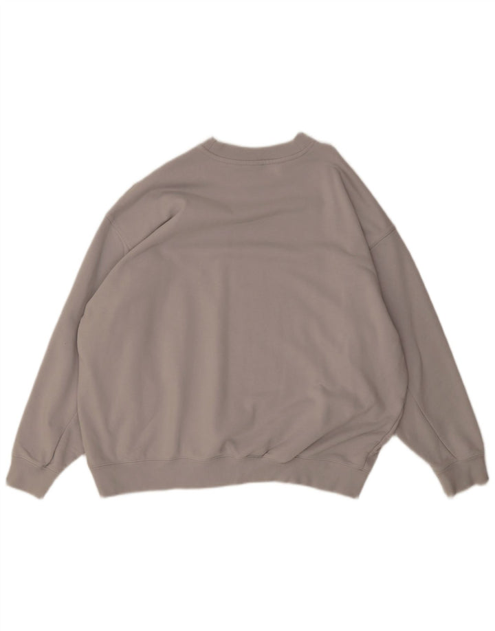 Adidas - Sudadera extragrande para mujer, talla 10, algodón gris pequeño