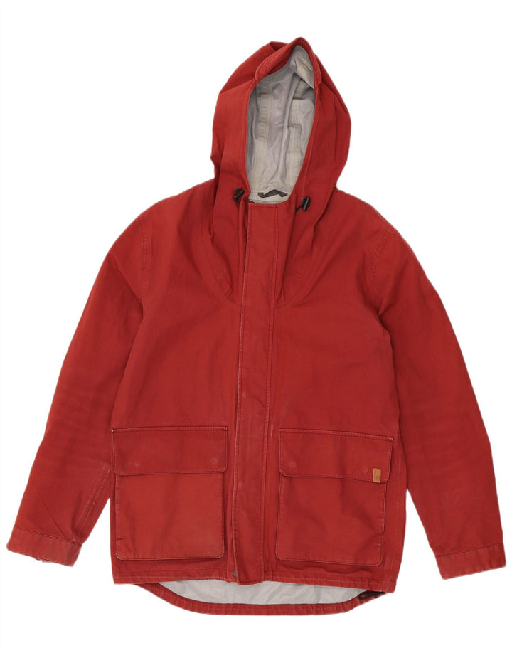BEN SHERMAN Chaqueta utilitaria con capucha para hombre UK 36 Small Red