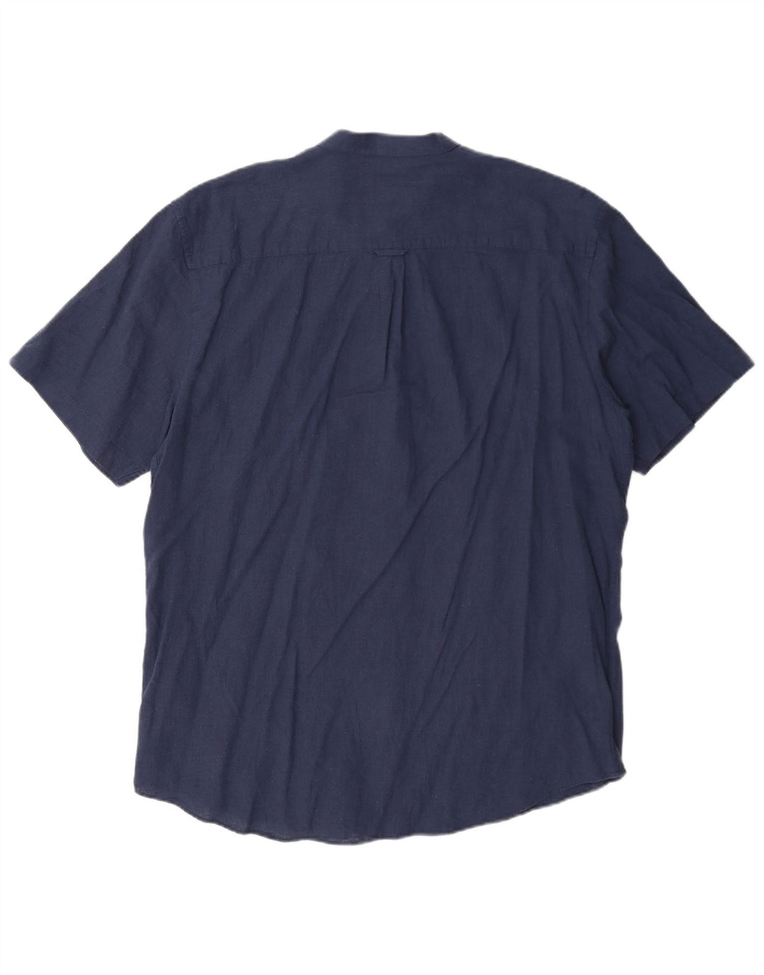 Farah Hombre Camisa Manga Corta XL Lino Azul Marino