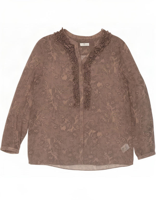 Day Birger et Mikkelsen Blusa para mujer Top EU 42 Large Brown Paisley