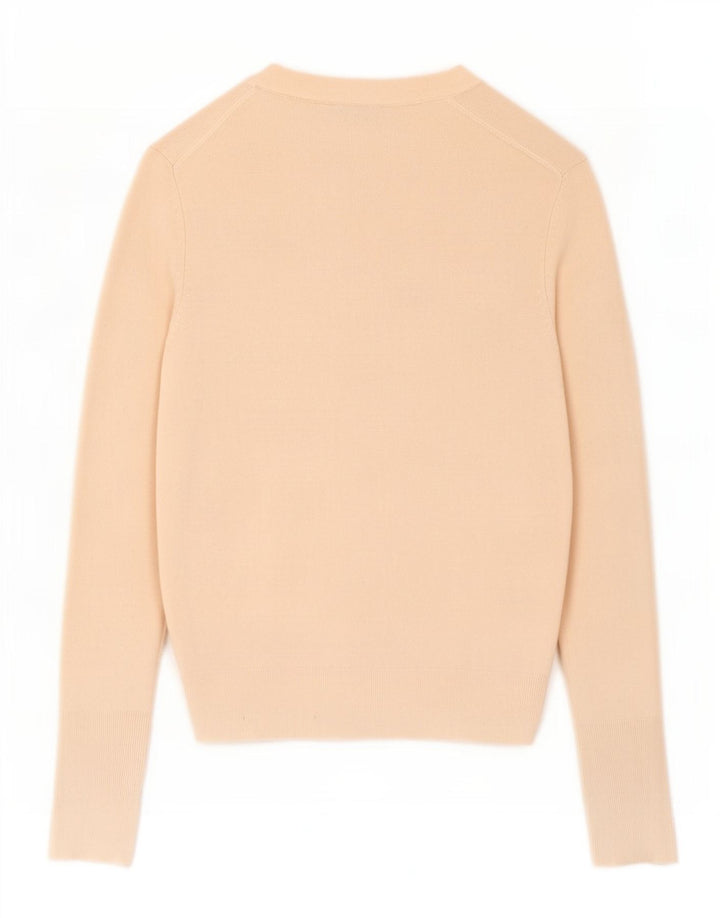 Zara Mujer Cárdigan Suéter UK 42 Viscosa Beige Medio