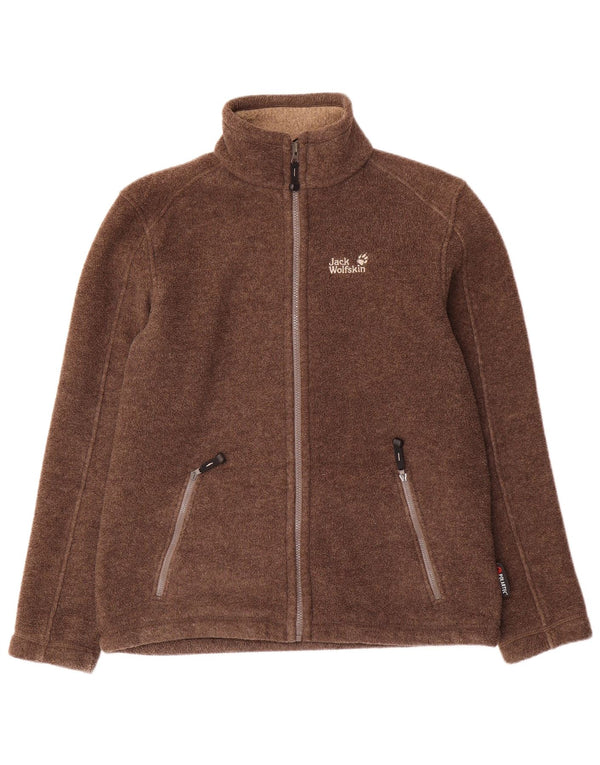 Jack Wolfskin Chaqueta polar para hombre UK 36/38 Small Marrón Poliéster