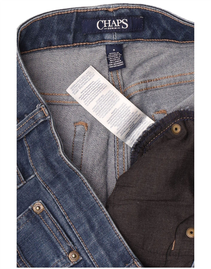 CHAPS Jeans ajustados para mujer US 8 Medium W30 L30 Algodón azul