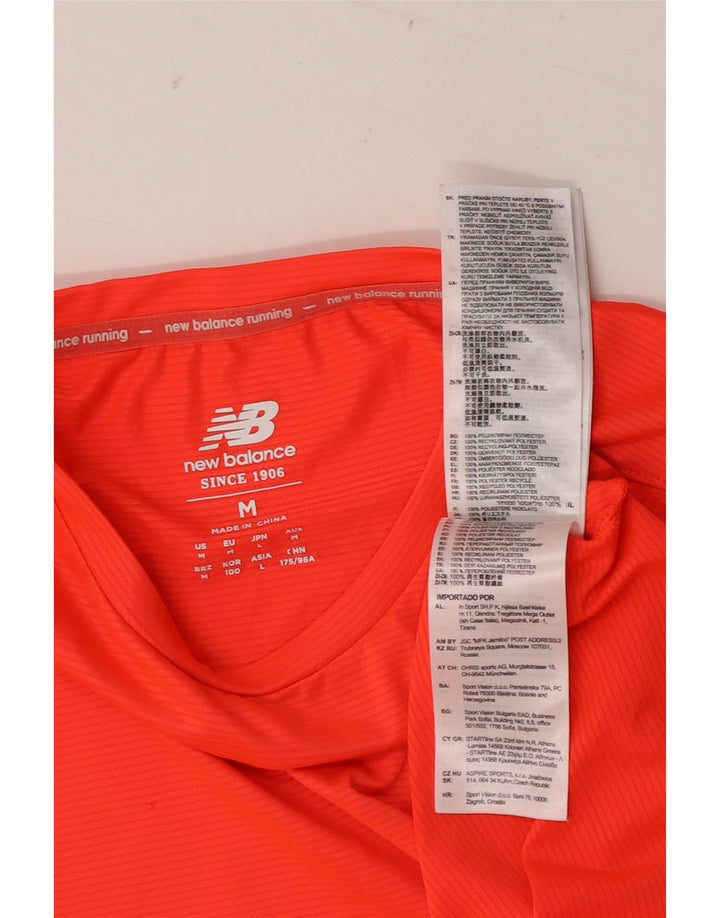Camiseta New Balance Hombre Top Medium Naranja Poliéster