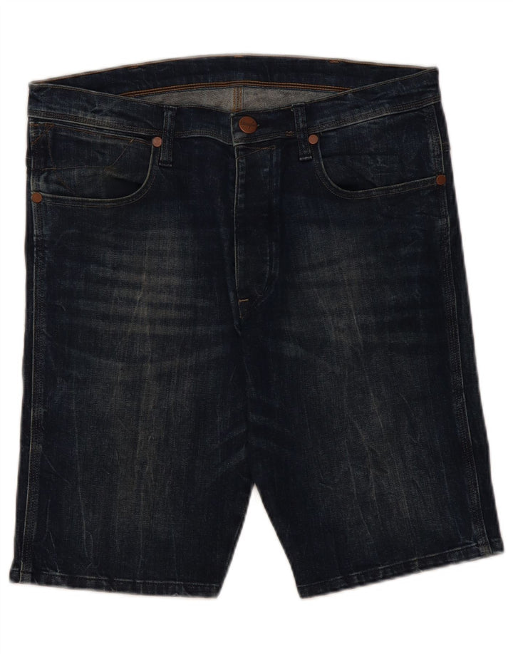 Wrangler Pantalones cortos de mezclilla Kurt para hombre W32 Algodón azul medio