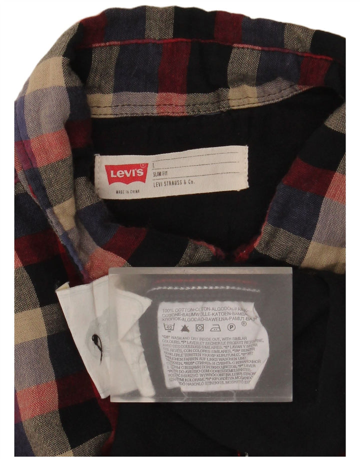 Camisa de franela de corte slim Lumberjack de Levi's para hombre con cuadros multicolores grandes