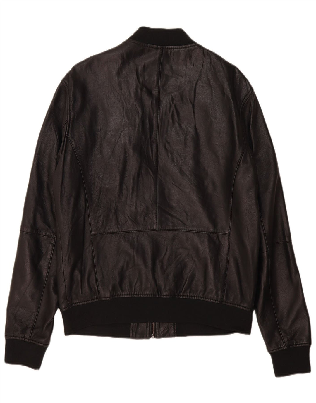 Zara Chaqueta de cuero para hombre Reino Unido 40 Grande Negro