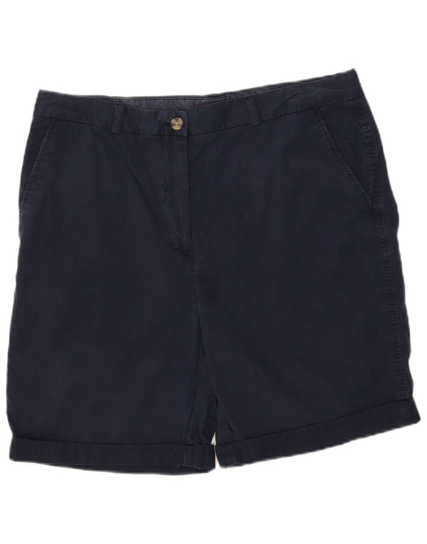Marks & Spencer Pantalones cortos chinos para hombre UK 16 Large W34 Azul marino Algodón