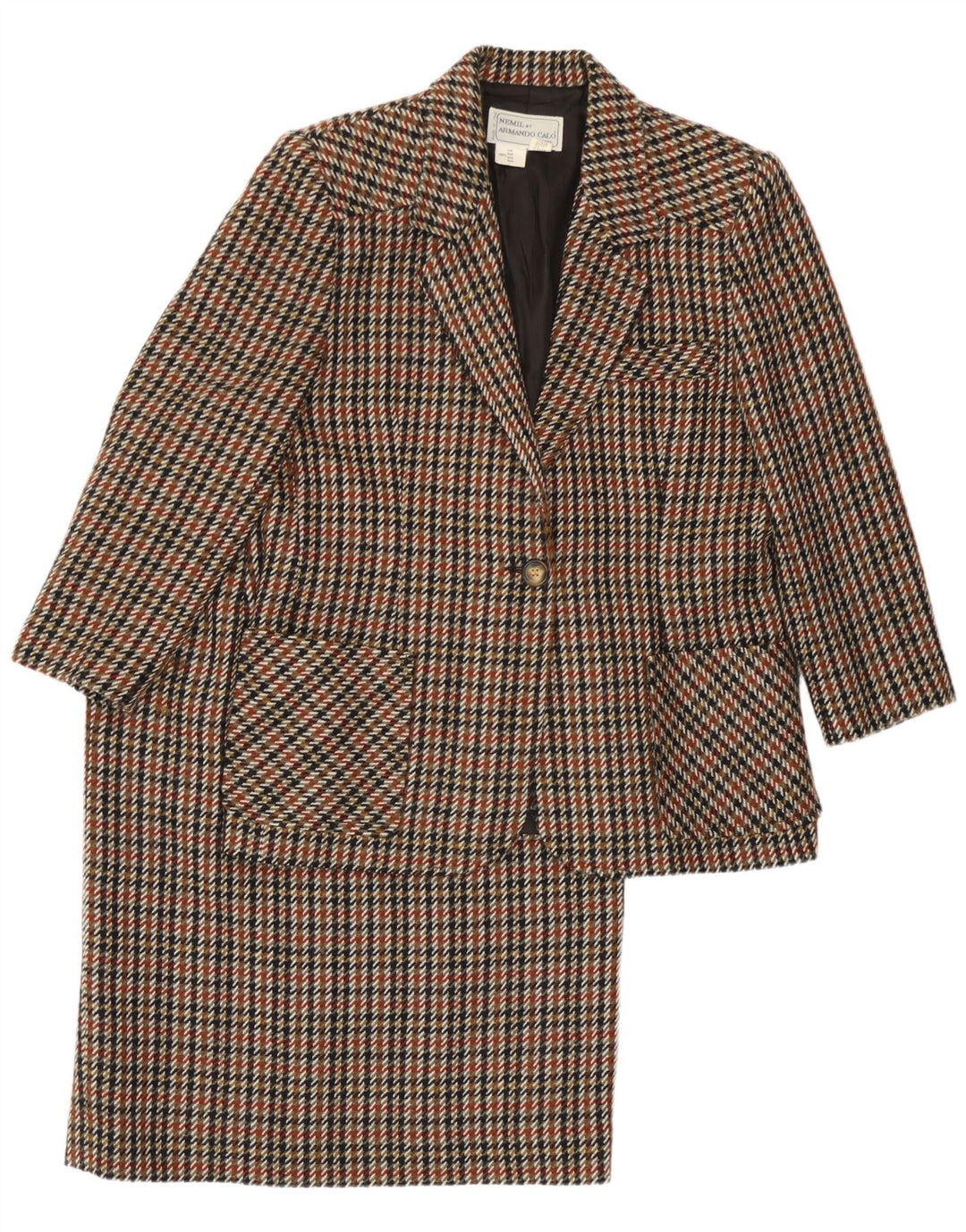 Armando Calo Conjunto de falda de 2 piezas para mujer UK 14 Medium W30 Multicolor