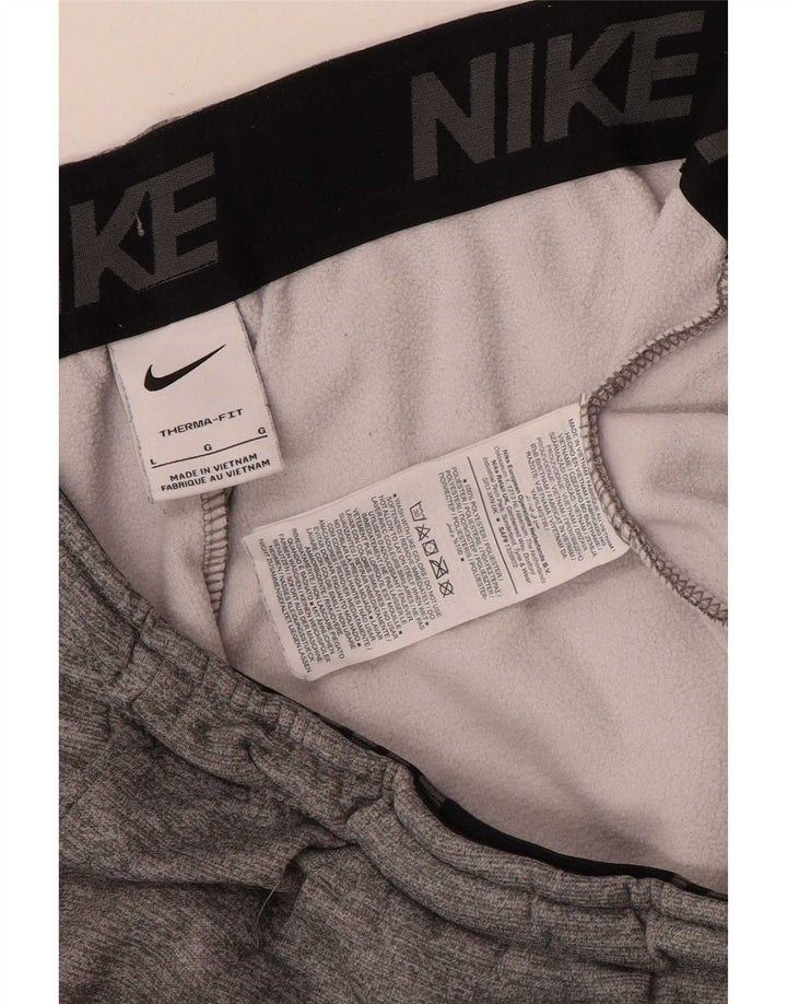 Nike Hombre Therma-Fit Chándal Pantalones Joggers Grande Gris Poliéster