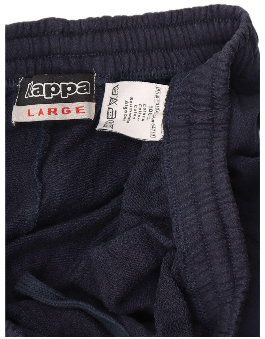 KAPPA Pantalón de Chándal para Hombre Large Azul Marino Algodón