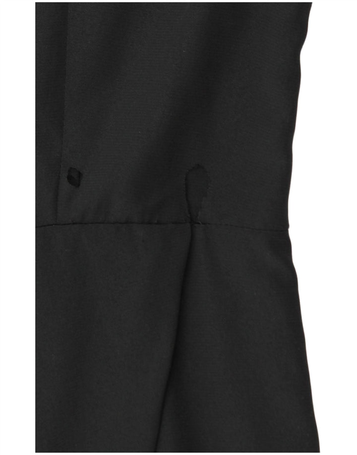 VINTAGE Womens Bodycon Dress IT 46 Large  Black Silk