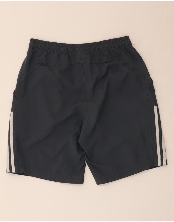 Adidas - Pantalones cortos deportivos para hombre, poliéster color block, pequeño, gris