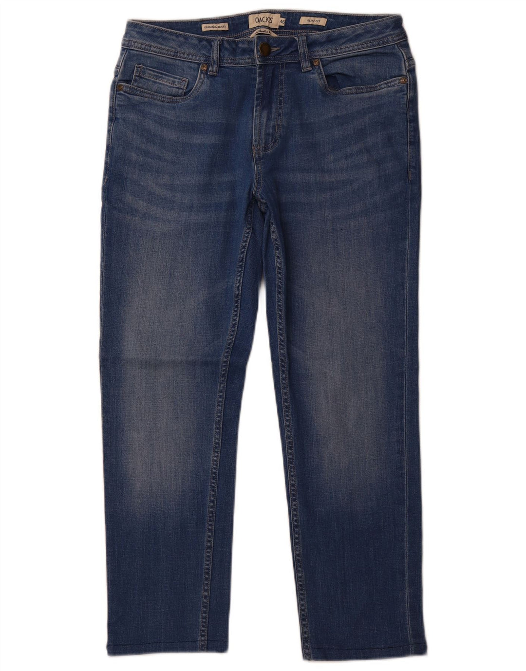 Dack's Jeans ajustados para hombre IT 46 Small W30 L26 Algodón azul