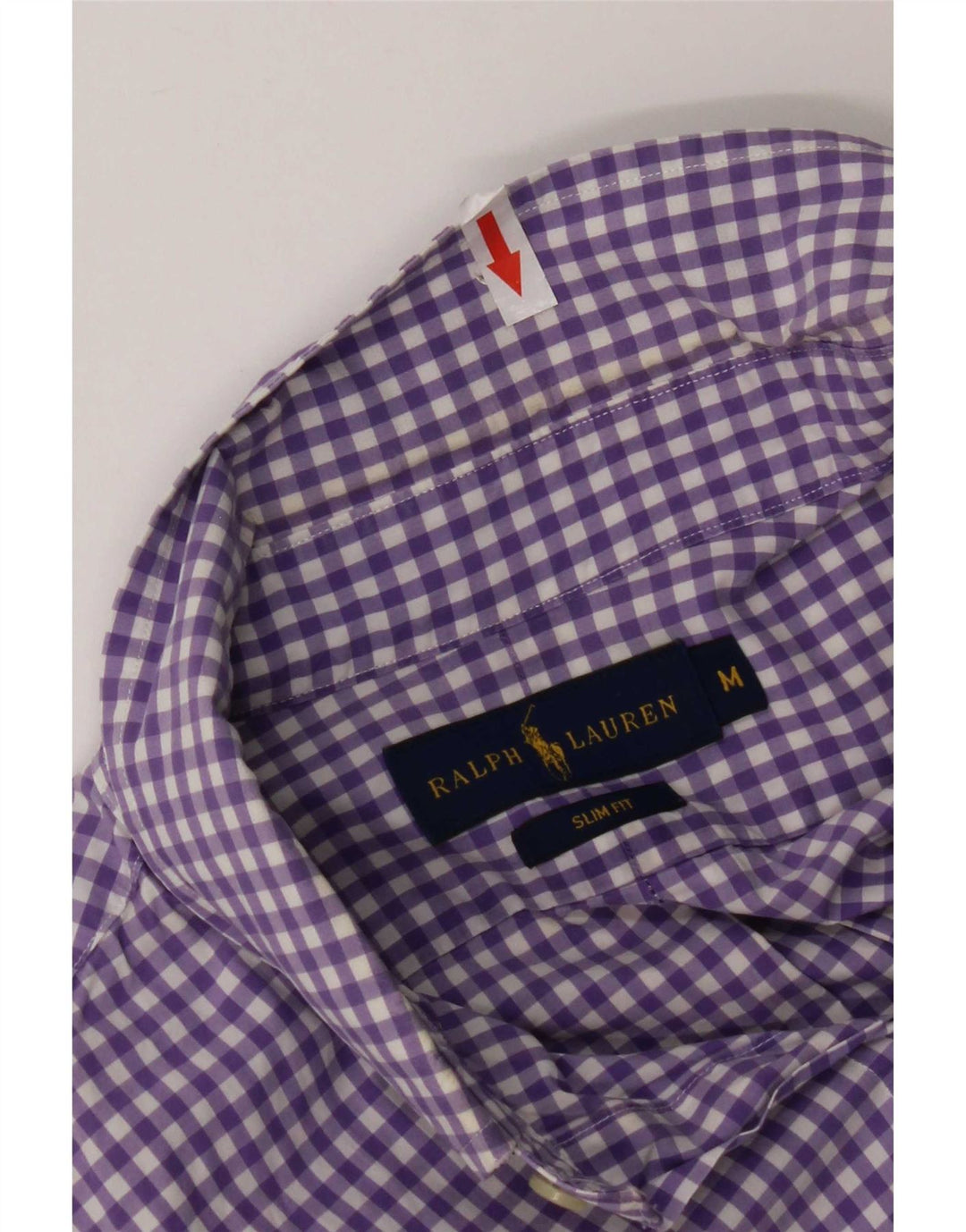 Ralph Lauren Camisa Slim Fit De Algodón A Cuadros Morado Medio Para Hombre