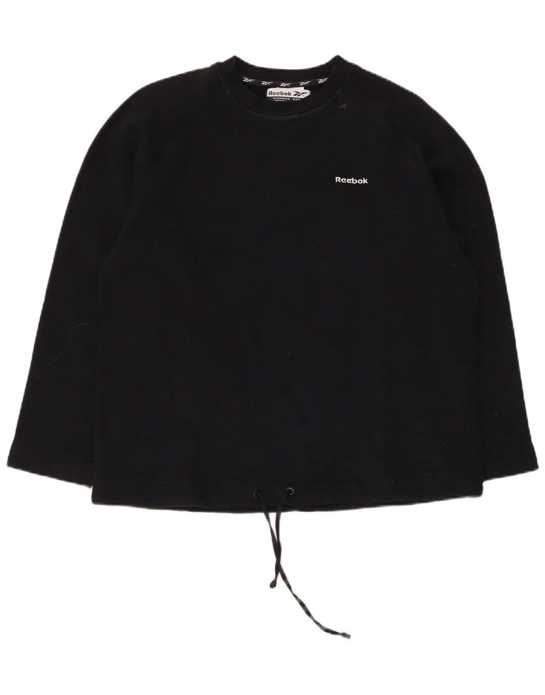 Reebok Sudadera para mujer Jumper UK 12 Medium Negro Algodón