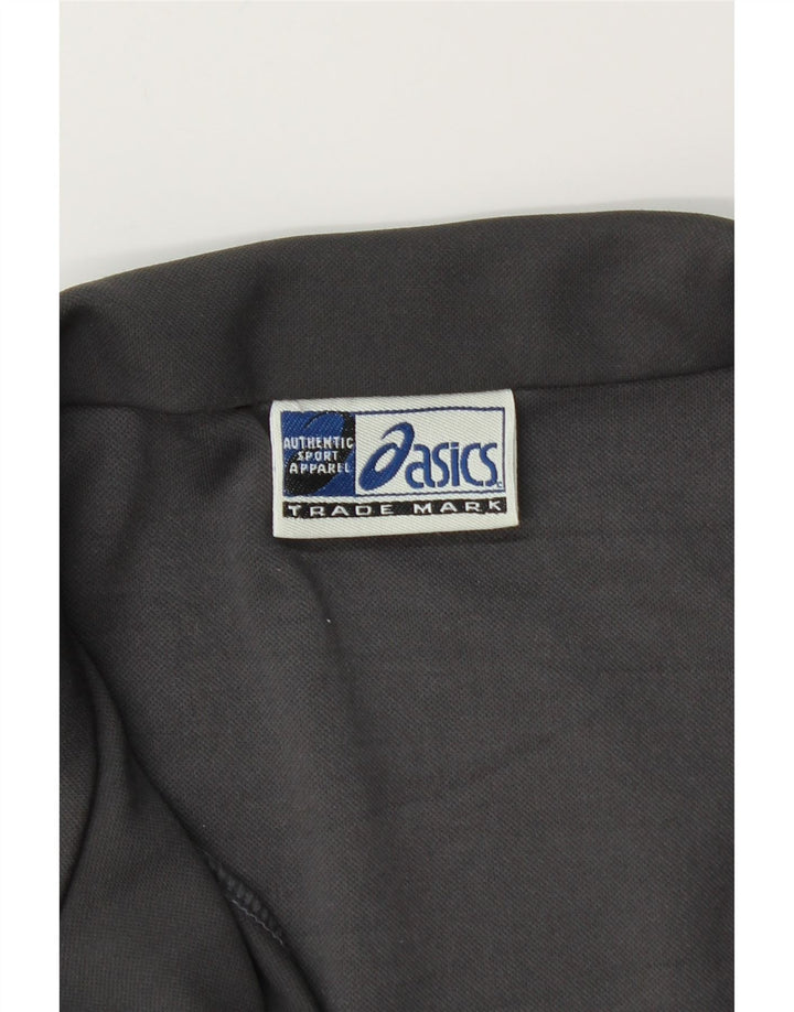 ASICS Hombre Chándal Top Chaqueta Pequeña Gris Colorblock Poliéster