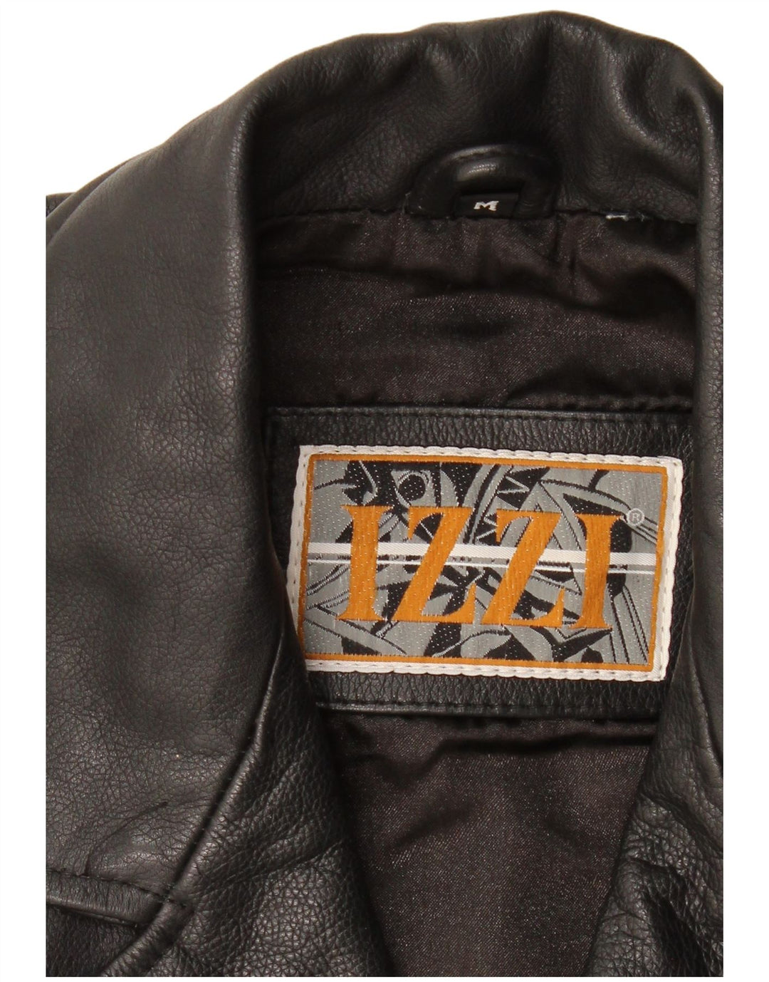 Izzi Chaqueta de cuero para mujer UK 44 Mediana Negro