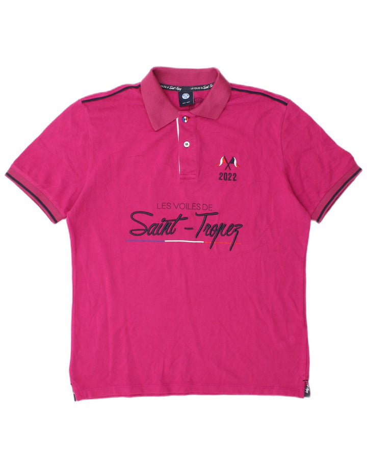 North Sails Polo Gráfico Para Hombre Algodón Rosa Pequeño