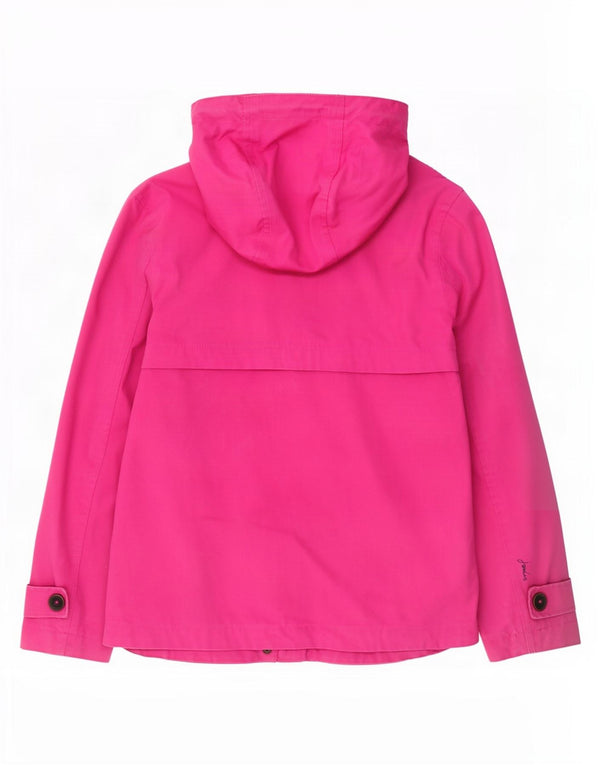 Chaqueta impermeable con capucha para mujer Joules UK 10 Small Pink Cotton