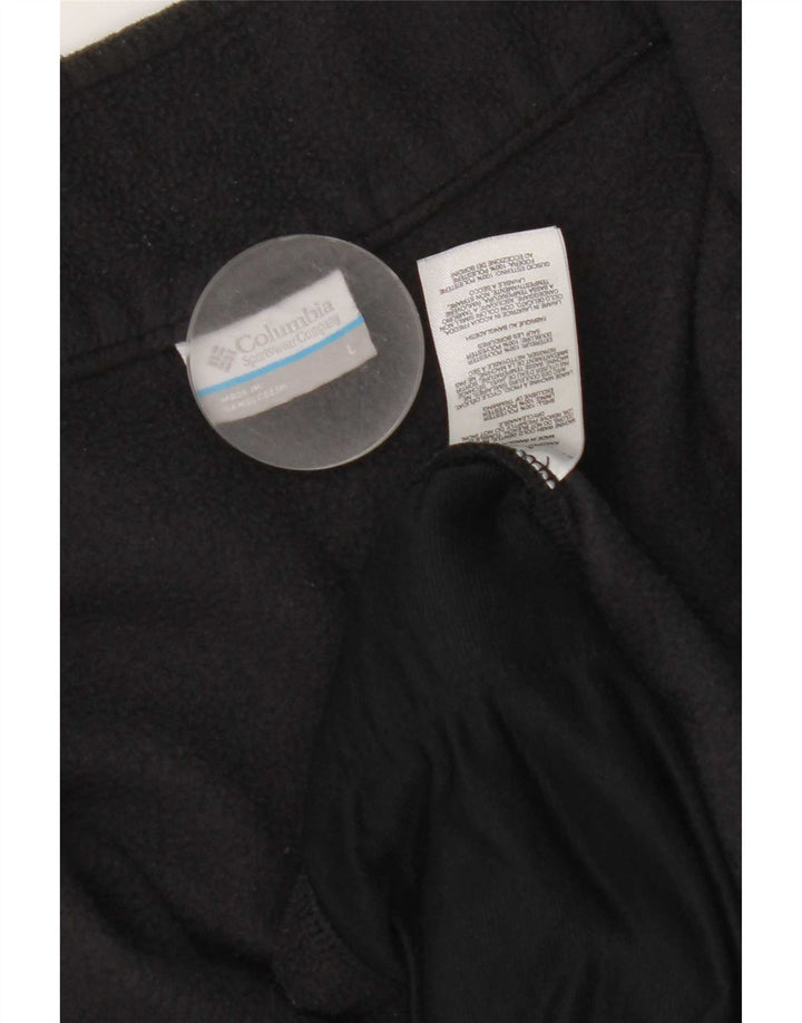 Columbia Jersey polar con cremallera y cuello para mujer UK 46 Grande Poliéster negro
