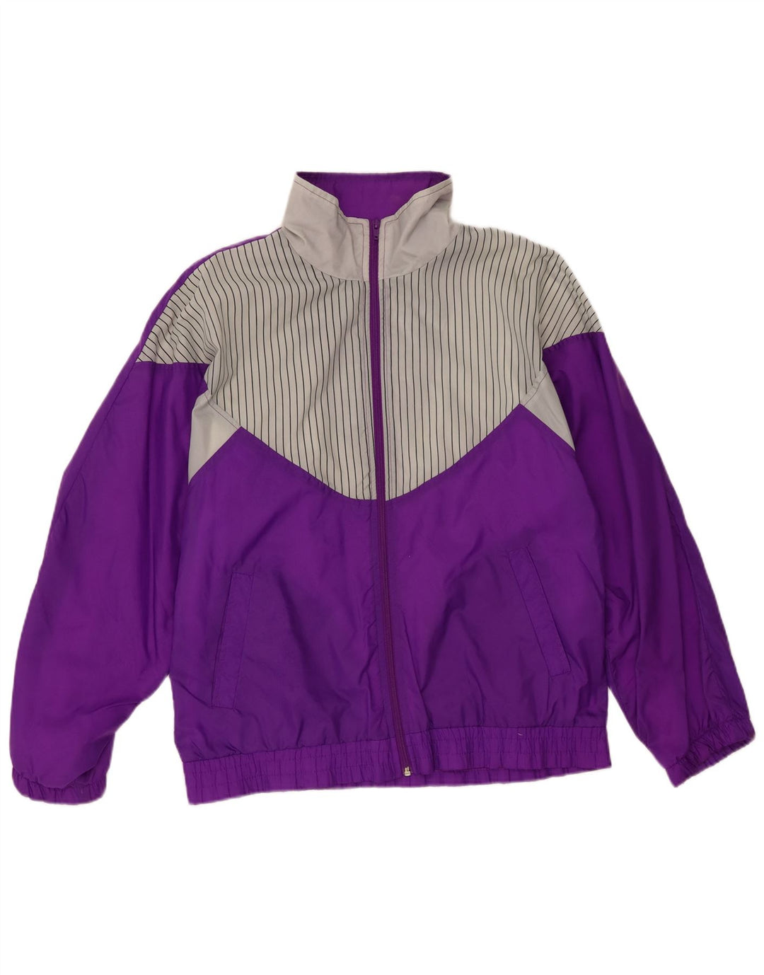 Chándal completo vintage para mujer EU 42 Poliamida a rayas moradas grandes