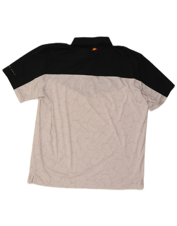 Polo Ellesse Hombre XL Poliéster Color Block Blanco