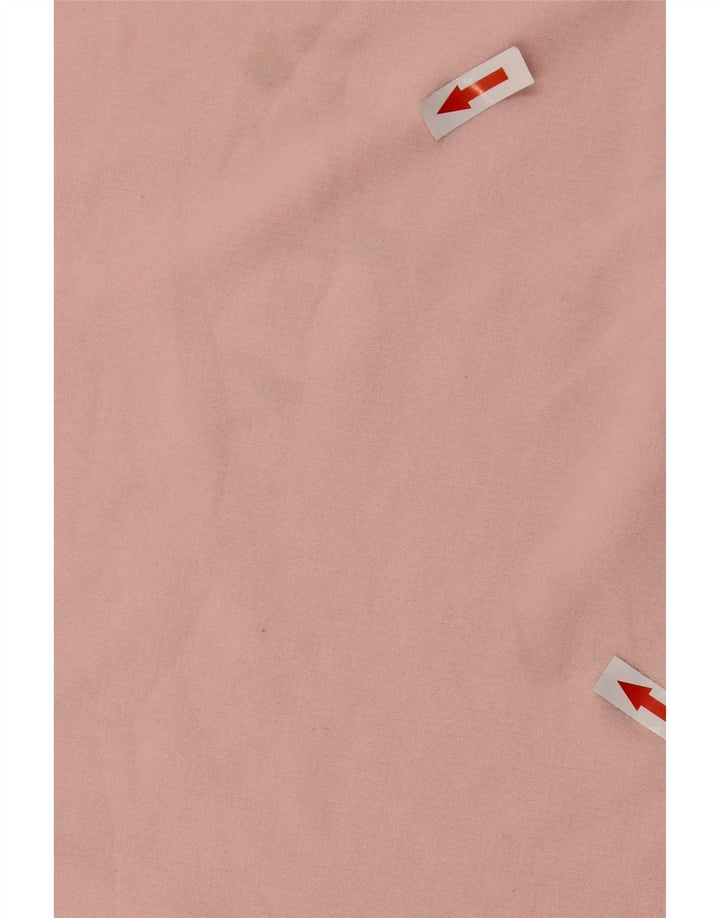 Nike Mujer Oversize Graphic Zip Neck Jersey Chándal Top UK 6 XS Rosa